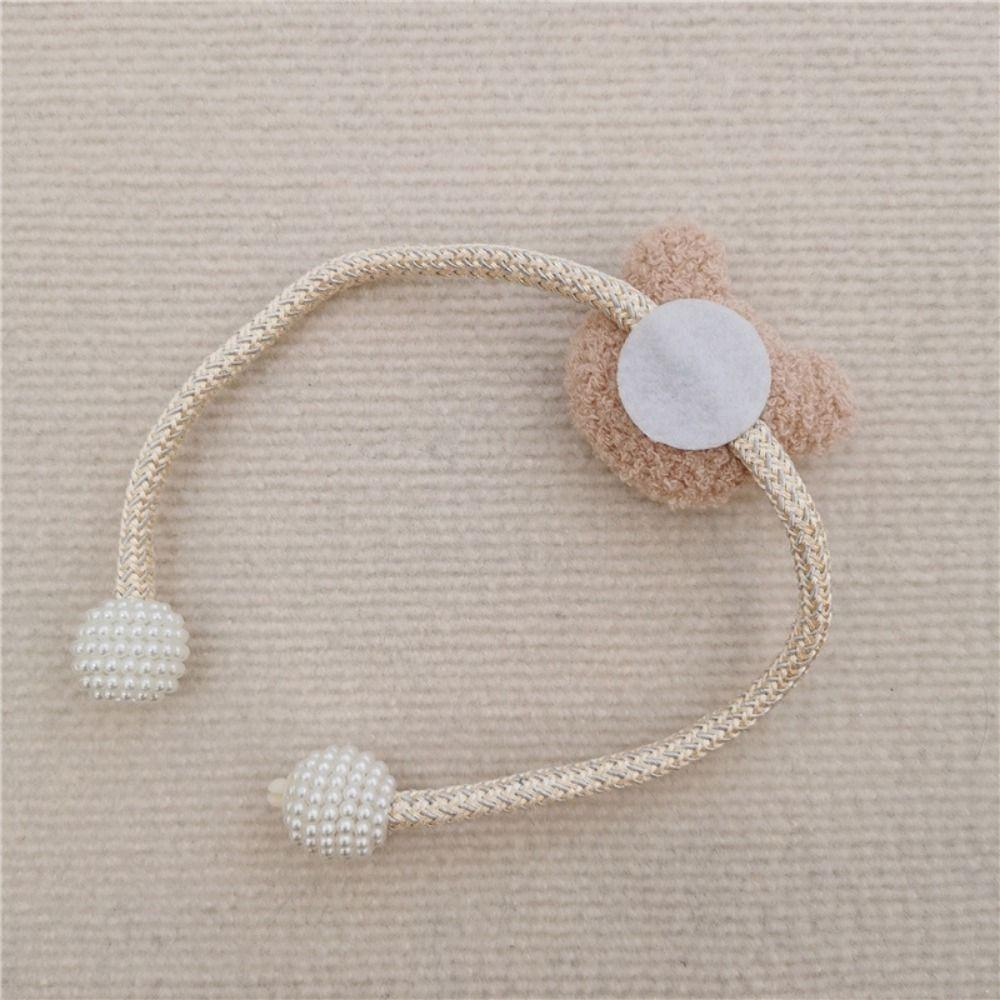 2Pcs Ins Cartoon Bear Curtain 3D Bear Curtain Tieback Gift Window Curtain Buckles Home Decor