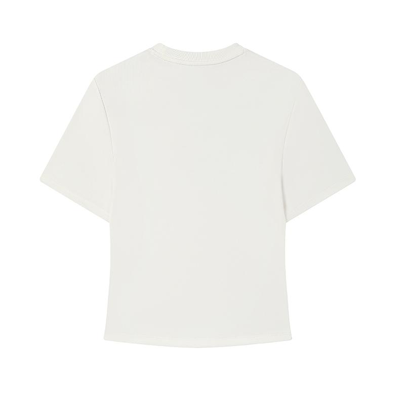 New FILA Lifestyle T Shirt Women's Cloud White F11W529120FWT