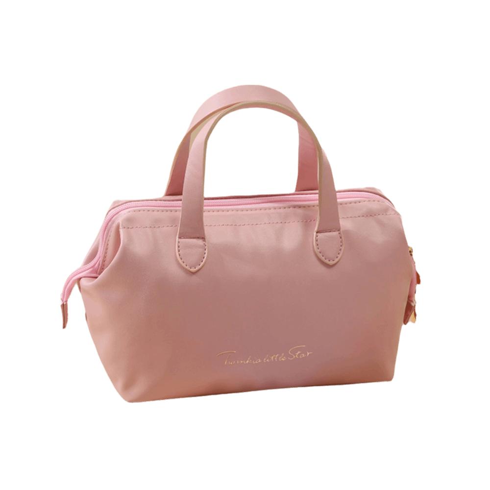 

Portable Travel Cosmetic Bag Large-Capacity Multifunctional Toiletry Kit PU Makeup Pouch Bathroom розовый