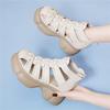 sandals women's new summer small man heightening thick-soled cool boots high-top leather sandals