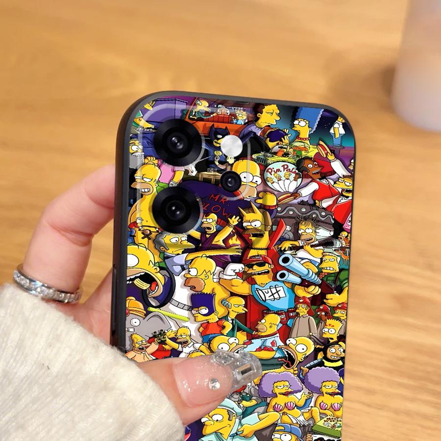 The S-simpsons Phone Cover Case for Oppo Reno 4F 5 6 7 8 10 11 14 F9 F11 F29 A84 A74 A93 A98 A78 A96 A76 A83