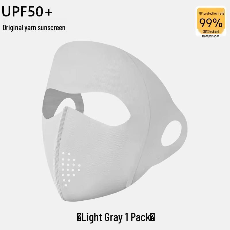 Facekini Women's UV Protection Ice Silk Mask - Lightweight, Breathable, Full Face & Eye Corner Shield
