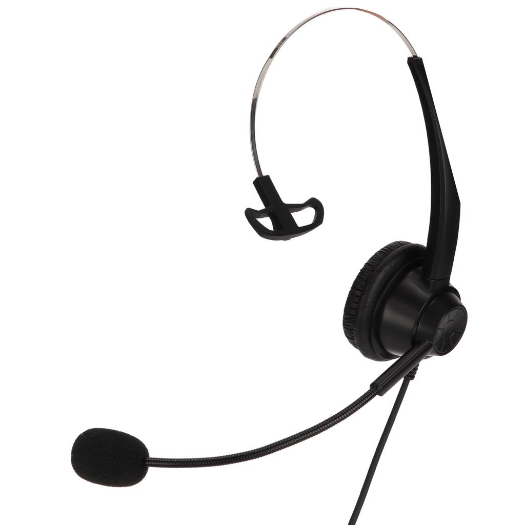 H360‑RJ9‑VA Telephone Headset RJ9 Plug Black Volume Adjustment Single Sided Business Headset for Call Centers Offices