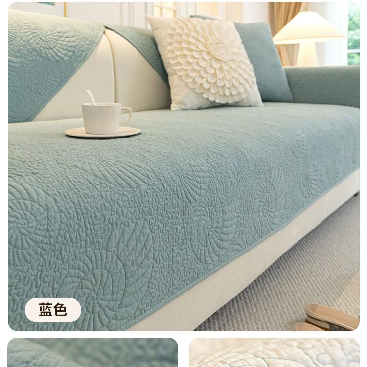 Cotton Sofa Cushion Universal In All Seasons, Pure Cotton  New Non-Slip Seat Cushion, Leather Sofa Cover, Backrest Towel Cover Cloth