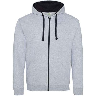 Pánská mikina s kapucí na zip Varsity Heather
