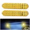 2Pcs Adhesive Dripping Car Door Reflective Strip Rearview Mirror Car Wheel Eyebrow Door Edge Window Safety Self-adhesive Sticker