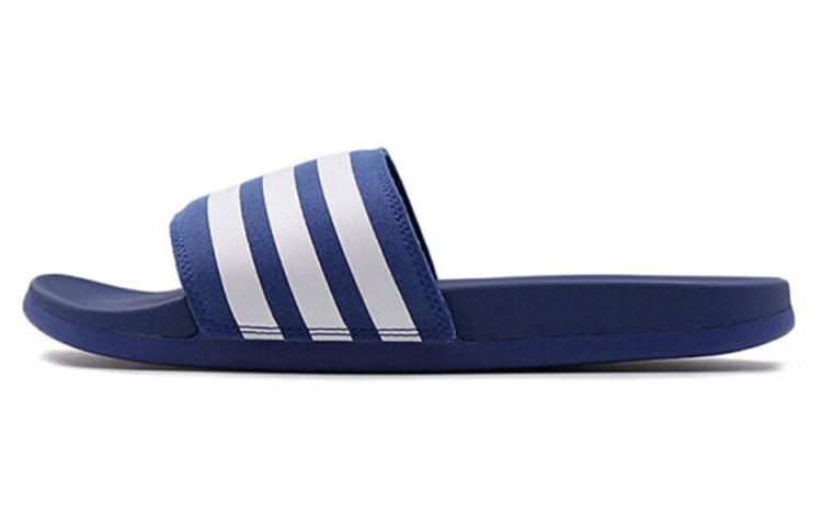 Adidas Adilette Rubber Sole Slip Resistant Slide Slippers Unisex Blue White aq4936 38