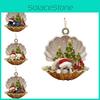 Charming Cartoon Style Acrylic Shell Dog Vehicle Decoration For Home And Holiday