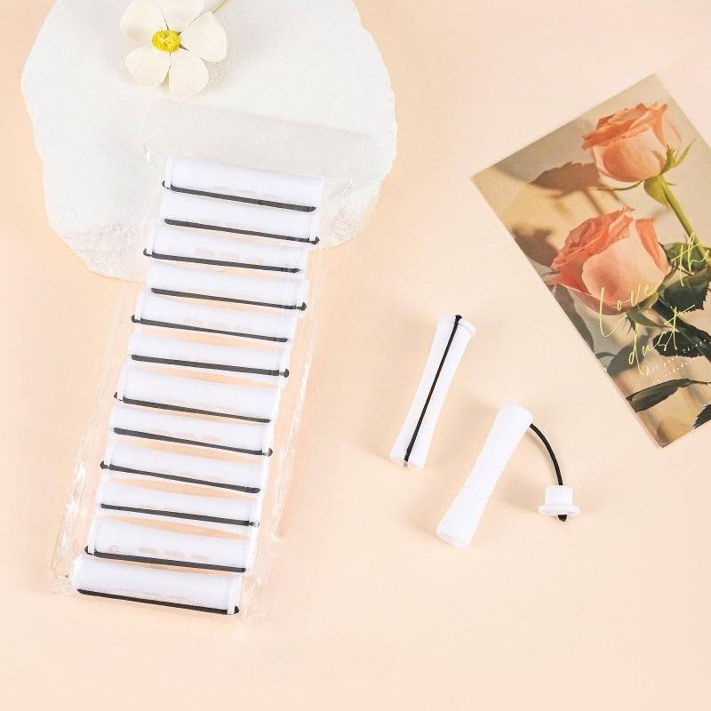 Fluffy Hair Roots  Long Curly Hair Tube with Lid  Plastic American Perm Bar Rubber Rubber Band  Bangs  Curly Hair Bar Artifact