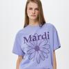 [mardimercredi] Flower Mardi T-Shirt, Lavender Purple