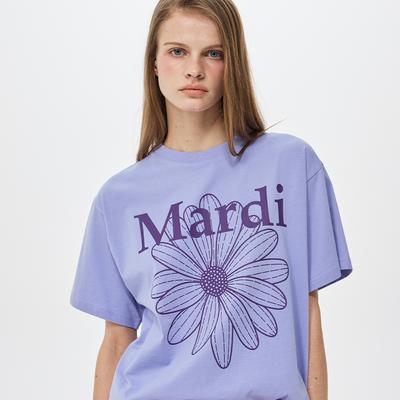 [mardimercredi] Flower Mardi T-Shirt, Lavender Purple