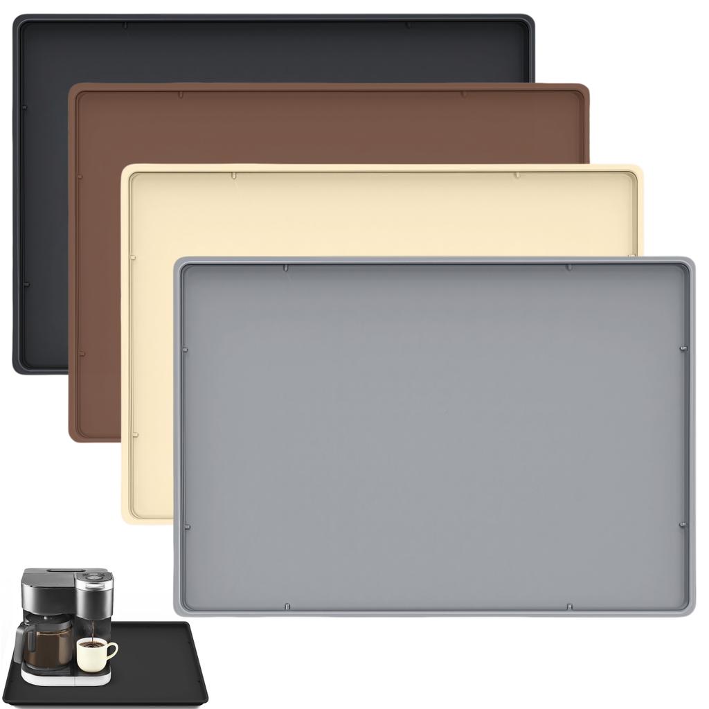 Non-Slip Coffee Mat Dish Drying Mat Coffee Bar Setup Compact Storage Mat Easy To Clean Silicone Lightweight Design