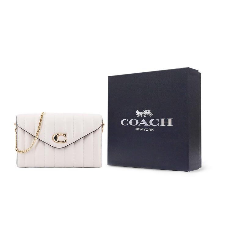 New COACH Tammie Leather Handheld Shoulder Bag Crossbody Bag Small Size Women's Pink White C6887-IMCHK