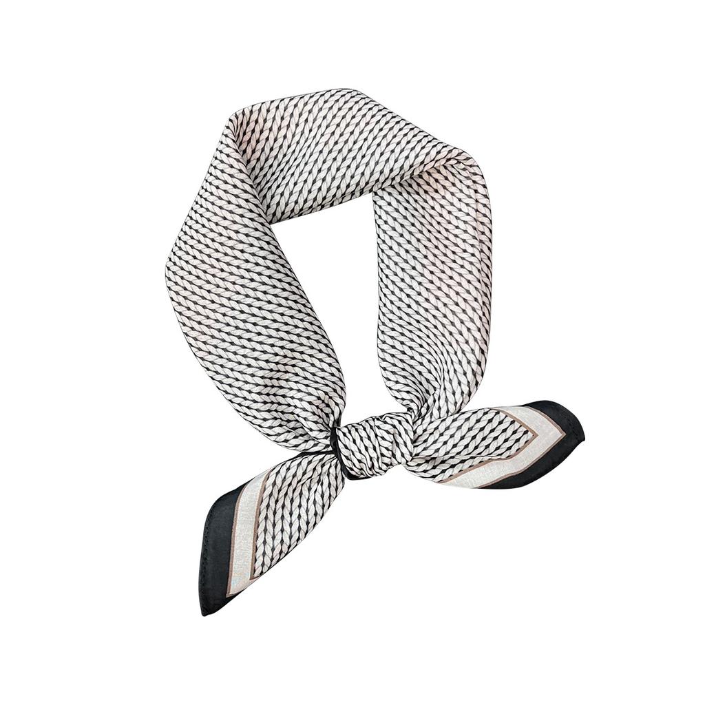 Summer new fashion temperament small silk scarf small square scarf women's spring and summer versatile small scarf professional decoration shirt scarf