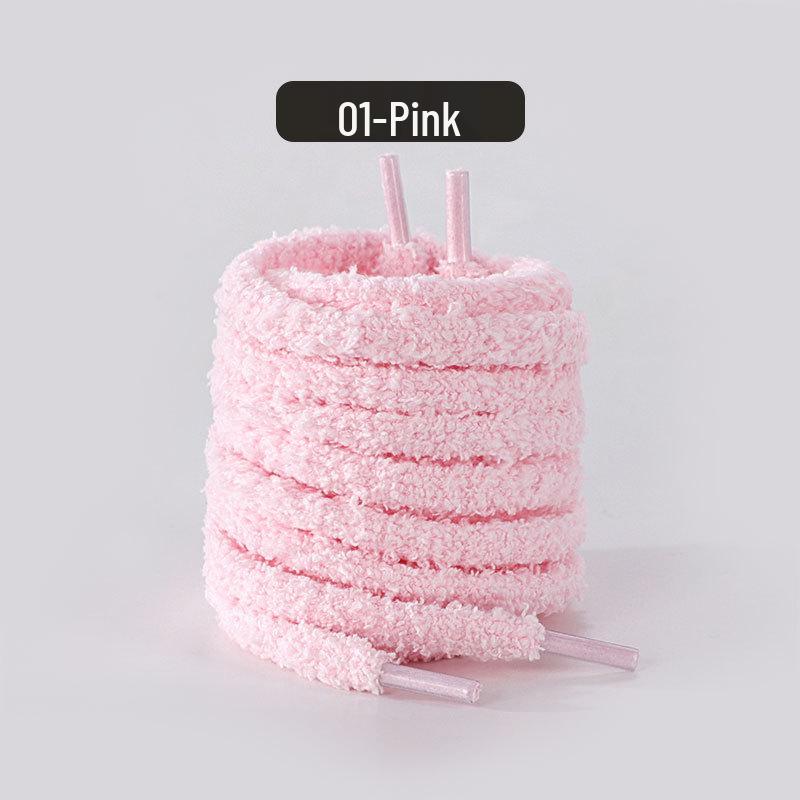 

Plush Round Shoelaces for AJ1 & Air Force One Canvas, Casual, and Skate Shoes - White/Black