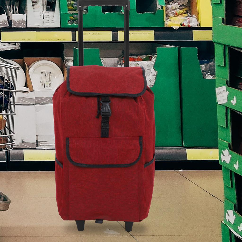 Shopping Cart Bag Oxford Cloth Thickened Foldable Trolley Replacement Large Capacity Grocery Travel Tote Waterproof Spare Bag