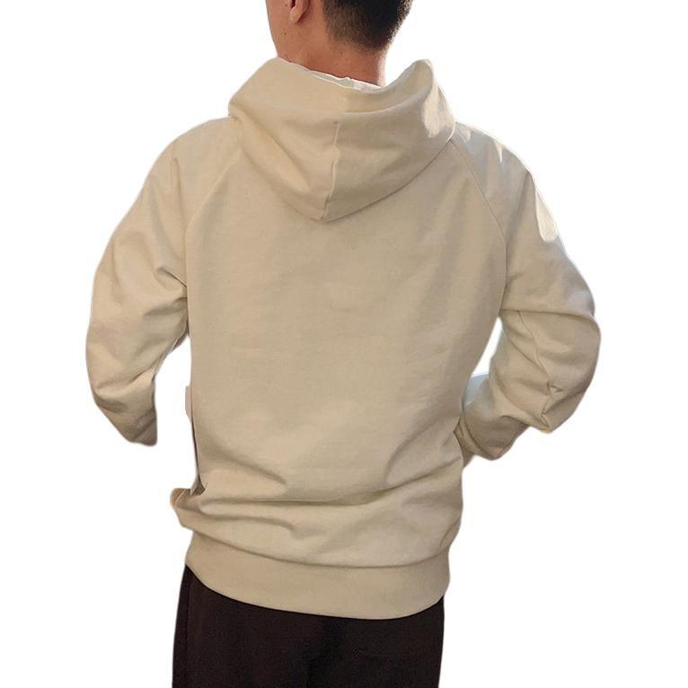 Converse RAGLAN ELEVATED Sweatshirts Men's White Hooded Moderate Regular 10024580-A04