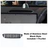 Stainless Steel Air AC Conditioning Vent Outlet Inner Door Speaker Cover Trim Fit For ZEEKR 7X 2024 2025 Decoration Accessories