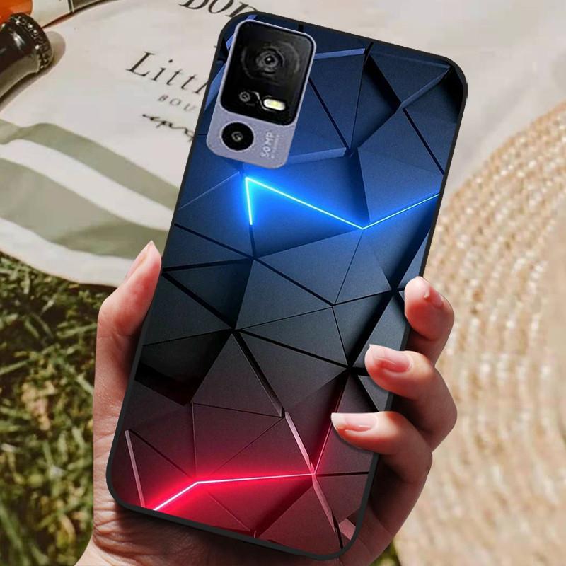 Para TCL 40R Funda Trasera de Silicona Funda para Teléfono para TCL 40 R 5G Fundas 6.6" TCL40R 5G T771K T771K1 T771H T771A Parachoques Suave coque