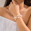 Niche Vintage Beaded Collarbone Chain Baroque Faux Pearl Necklace For Women