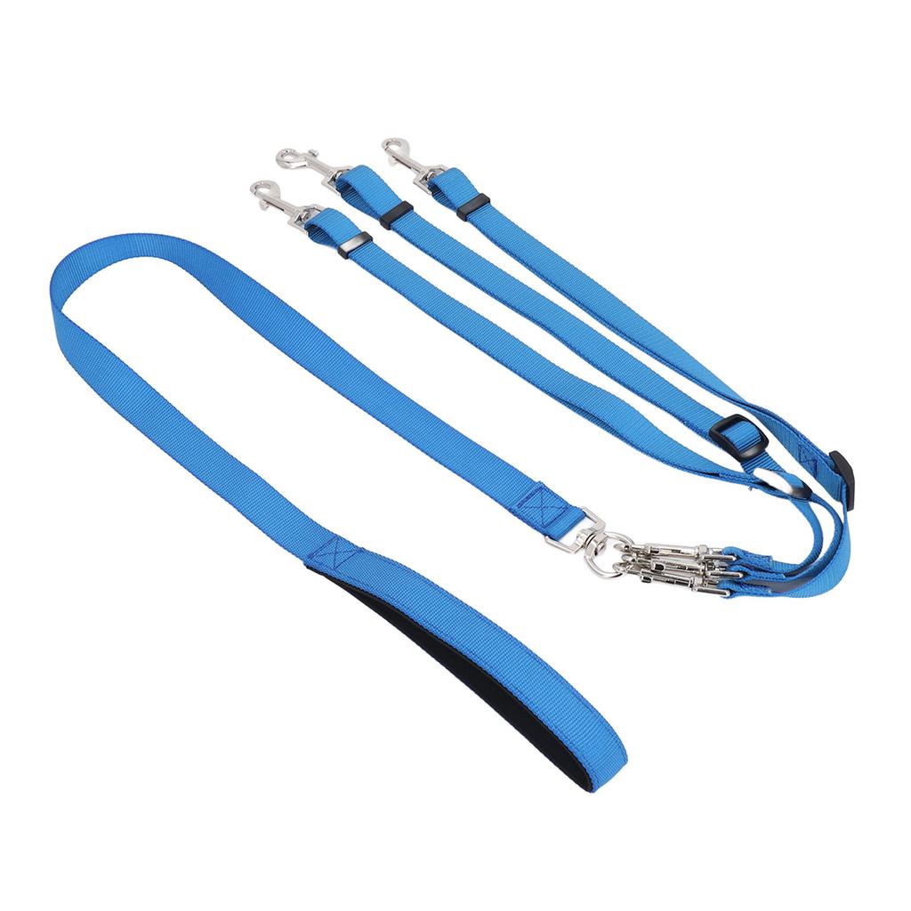 3-Wege Hundeleine Verdicktes Nylon Abnehmbare Verstellbare Hundeseilleine mit Gepolstertem Griff für Outdoor Spaziergänge Training