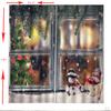 200x140cm Christmas Curtains Kit Waterproof Snowman 2 Panels