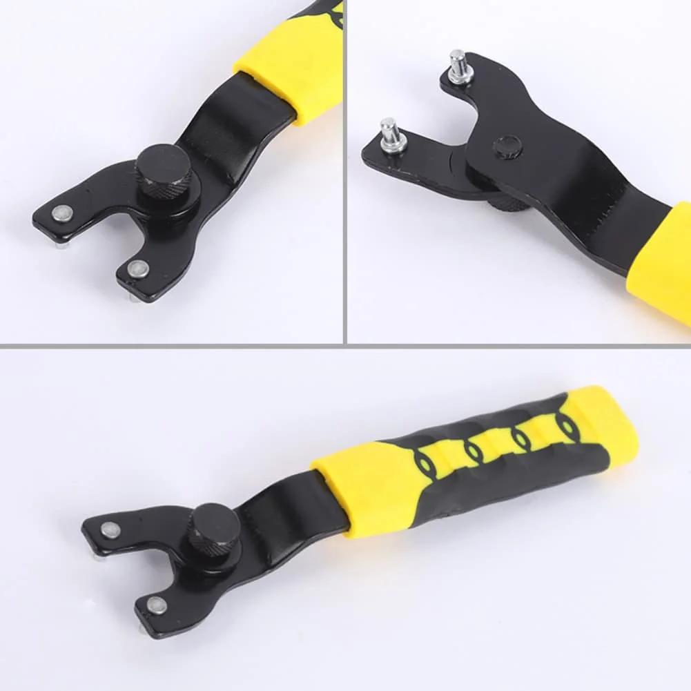 

Ergonomic Adjustable Pin Wrench for Angle Grinder Lock Nuts from 10mm to 47mm Iron Construction with Detachable Handle China Mainland
