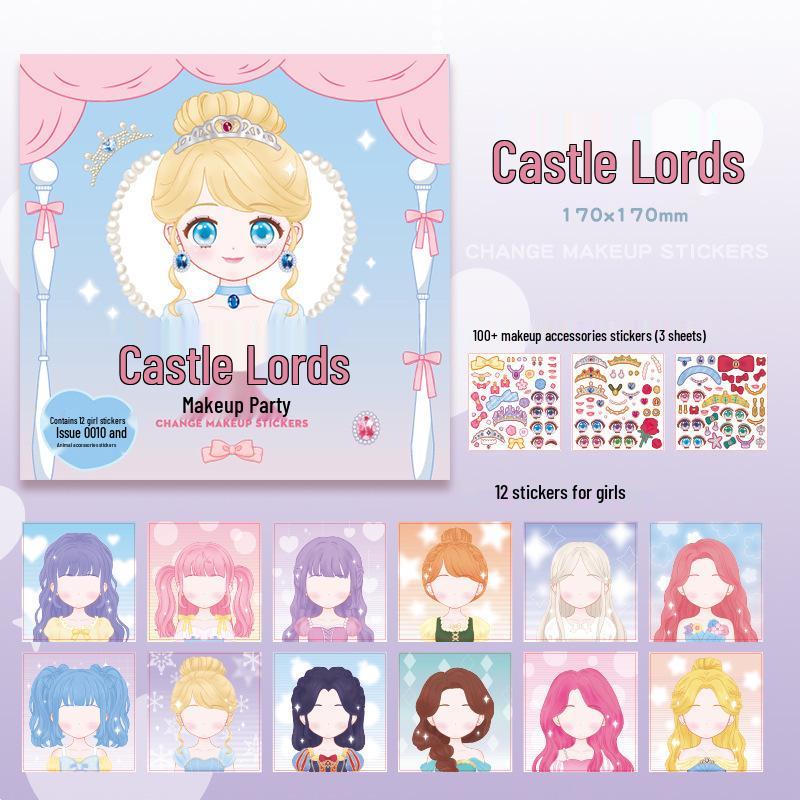Kaba Bear Princess Dress-Up Sticker Book for Kids