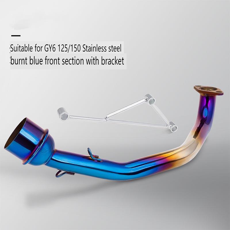 Motorcycle Engine Modification GY6 125 150 Full Exhaust System Front Section, Rear Section, Muffler 51mm Universal Fit