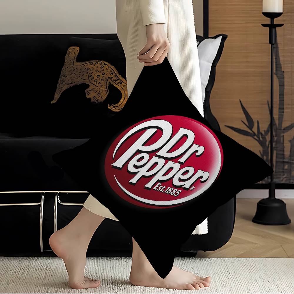 D-Dr Pepper Maple Design Cushion Cover Happy Autumn Harvest decor Holiday Decorati Pillow Cover