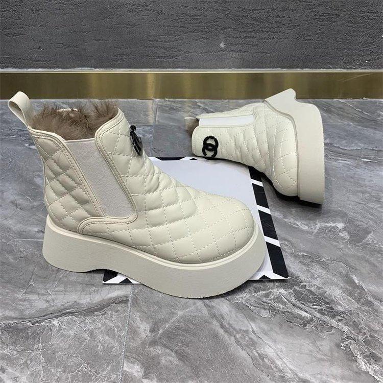 

женские зимние водонепроницаемые и нескользящие хлопковые ботинки на толстой подошве, утепленные и утолщенные термохлопковые туфли, женская обувь 40