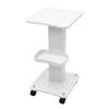 White Beauty Salon Professional Equipment Rolling Trolley Cart Desktop Mobile Storage Rack Multi Layer Storage Tool Tray 35*38*69cm