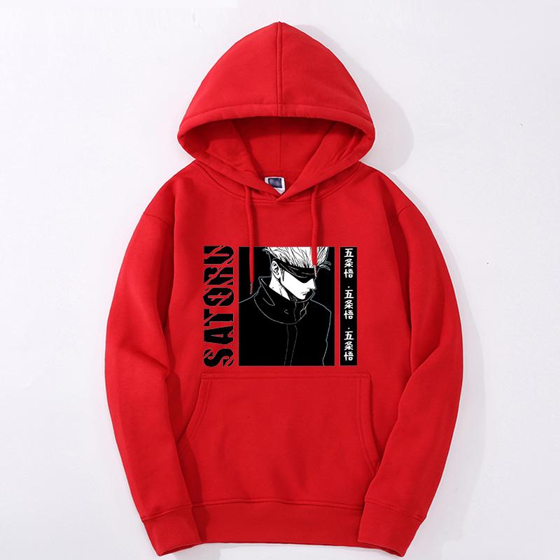 Jujutsu Kaisen Gojo Satoru Manga Graphic Hoodies Vintage Oversized Hooded Hip Hop Long Sleeves Cotton Hoodie Men Women Clothes