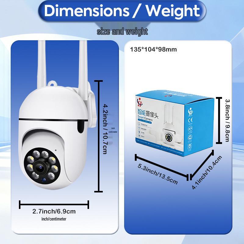 Smart WiFi 360° HD Home Camera with Night Vision & Remote Monitoring