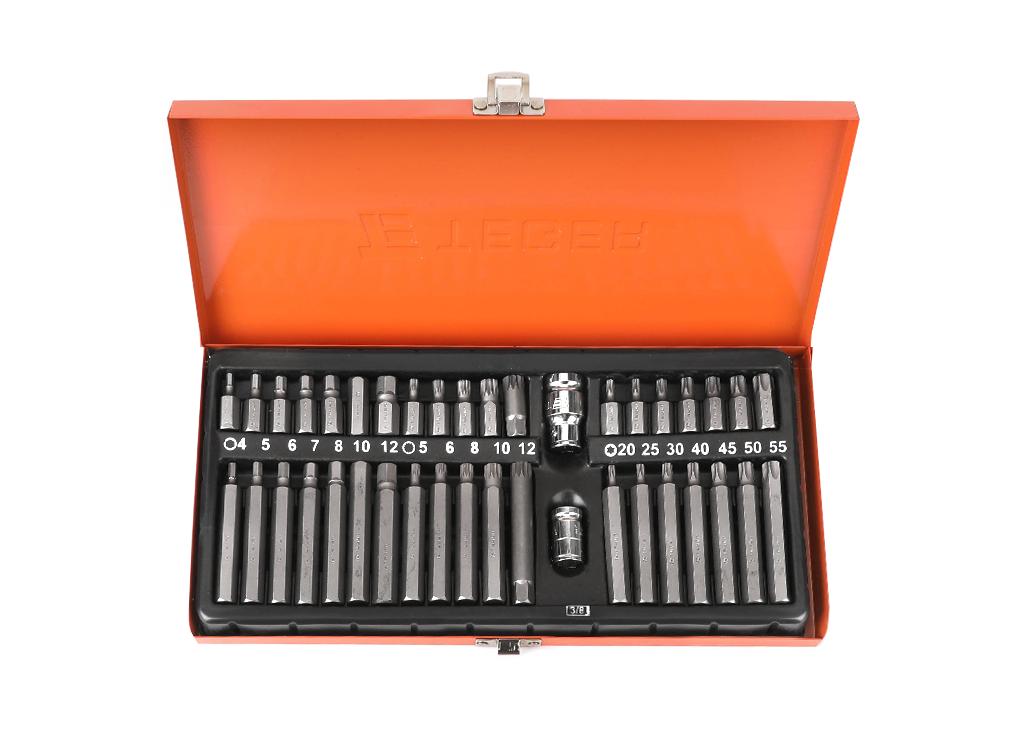 Zestaw Bitów Torx/Spline/Hex (40 El.) / Teger