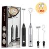 Tragbare elektrische Milchaufschäumer Handmixer USB Mini Kaffeemaschine Schneebesen Mixer Cappuccino Creme Eierschläger Lebensmittelmixer