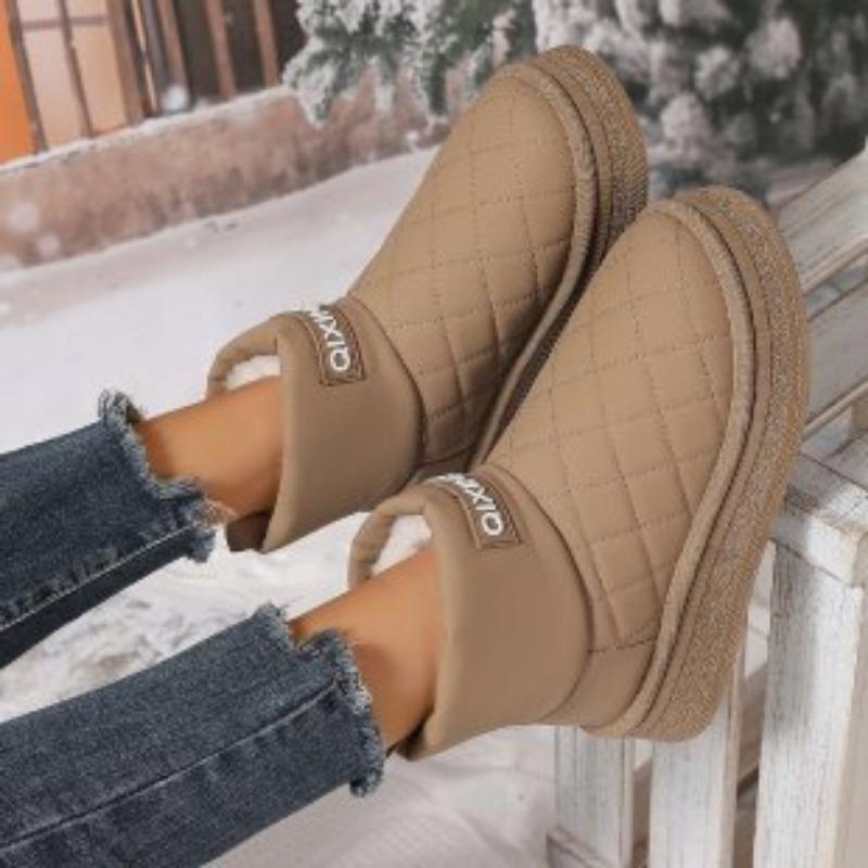 Snow Boots Women's New Winter Velvet Thickened Short Boots Warm Cotton Shoes Wear Non-slip Women's Shoes Bread Shoes