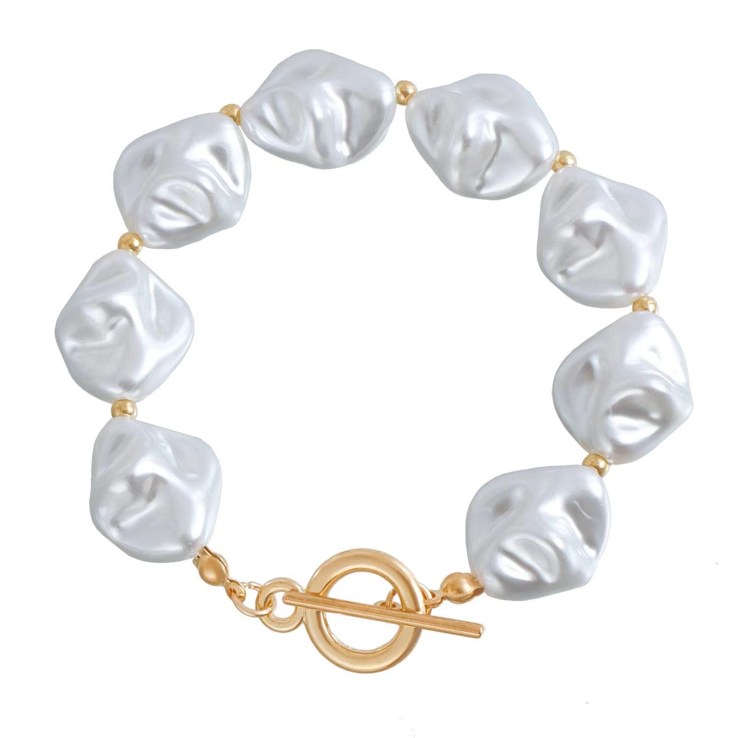 Европейское и американское ожерелье из жемчуга барокко особой неправильной формы, высококачественная цепочка на шею, преувеличенное браслет.