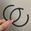 Candy Color C-Shaped Geometric Ear Cuff: Silver Needle Earrings for Women - Stylish, Unique, High-Class Design