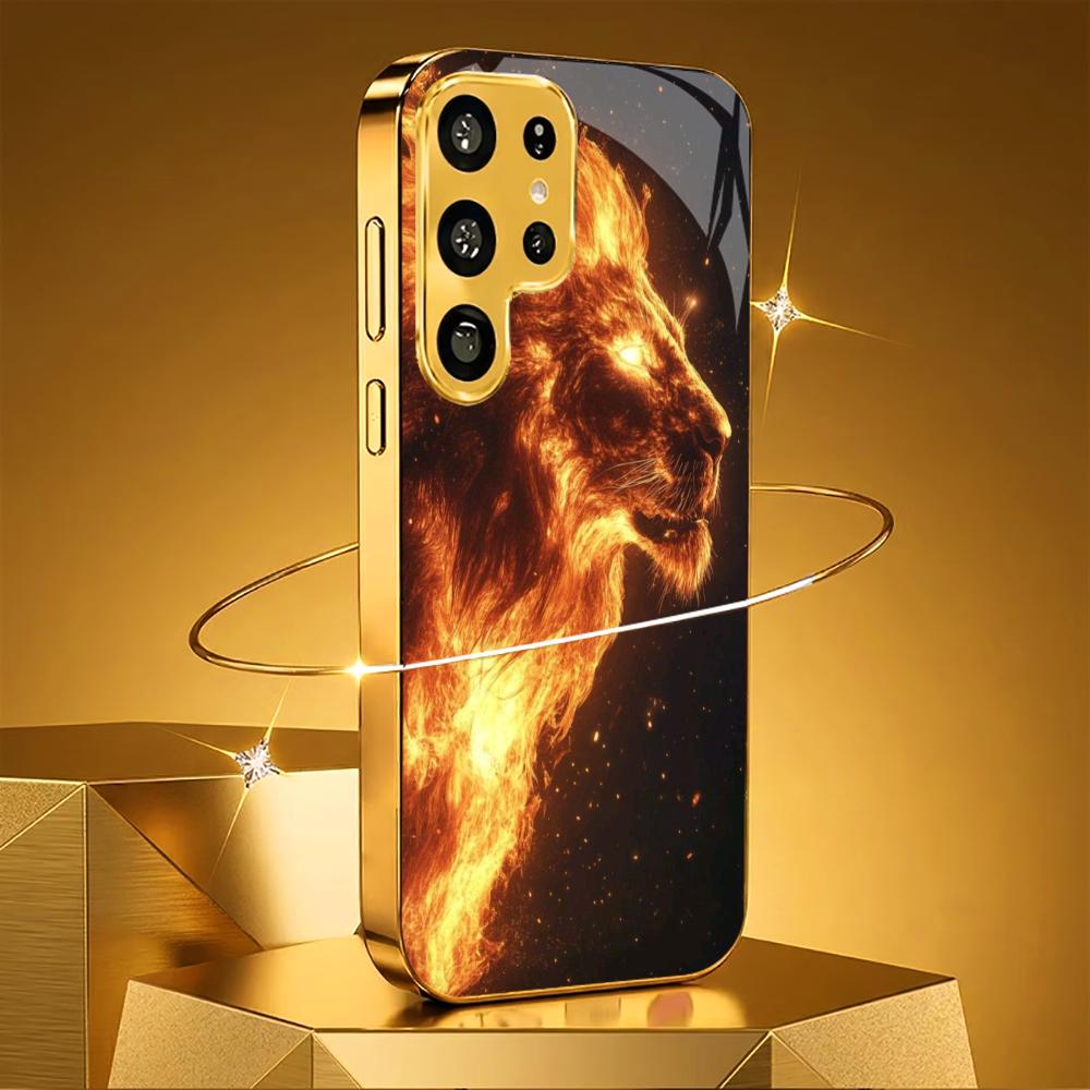 King Bestseller Model Luxurious PhoneCase Electroplated Glass PhoneCase for Samsung Galaxy S26 S25 S24 S23 S22 S21 FE,Ultra,Plus