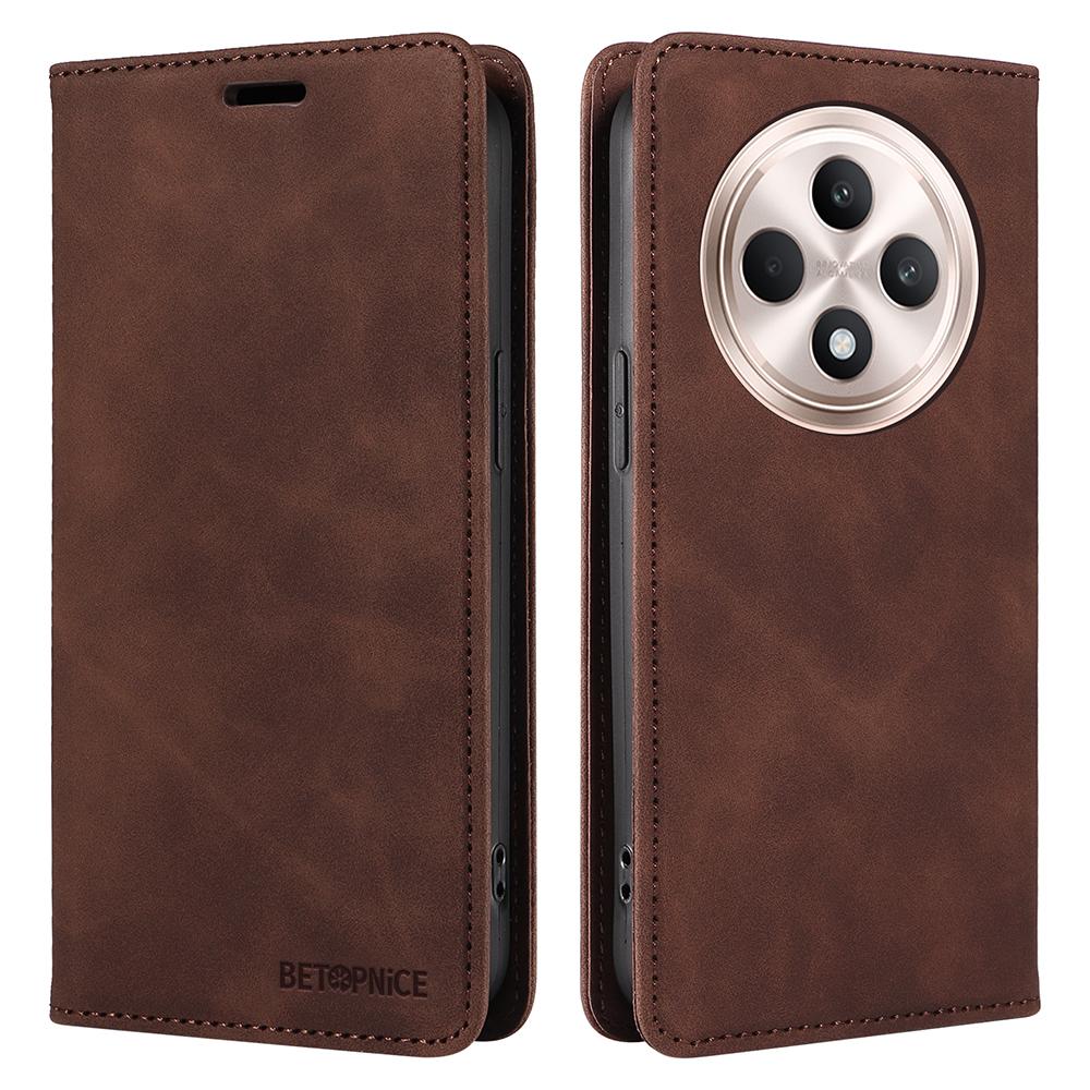 BETOPNICE 003 Dla Oppo Reno12 F 4G Etui Portfel Skórzany Pokrowiec na Telefon ze Stojakiem