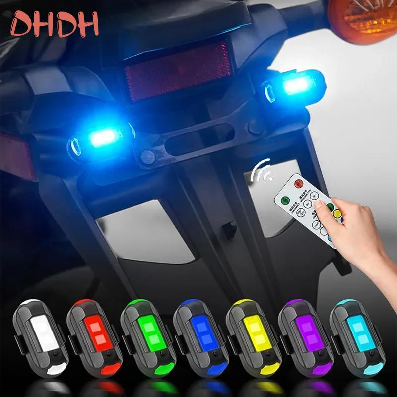 Motocicleta Luz Drone Strobe Light USB LED Anti-Colisão Bicicleta Aeronave Noite Voando Mini Piscando Luz de Advertência luz traseira