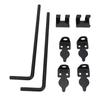 2Pcs Heavy Duty Cane Bolt Gate Drop Rod Efficient Locking Weather Proof Steel Gate Bolt Hardware for Wooden Fence