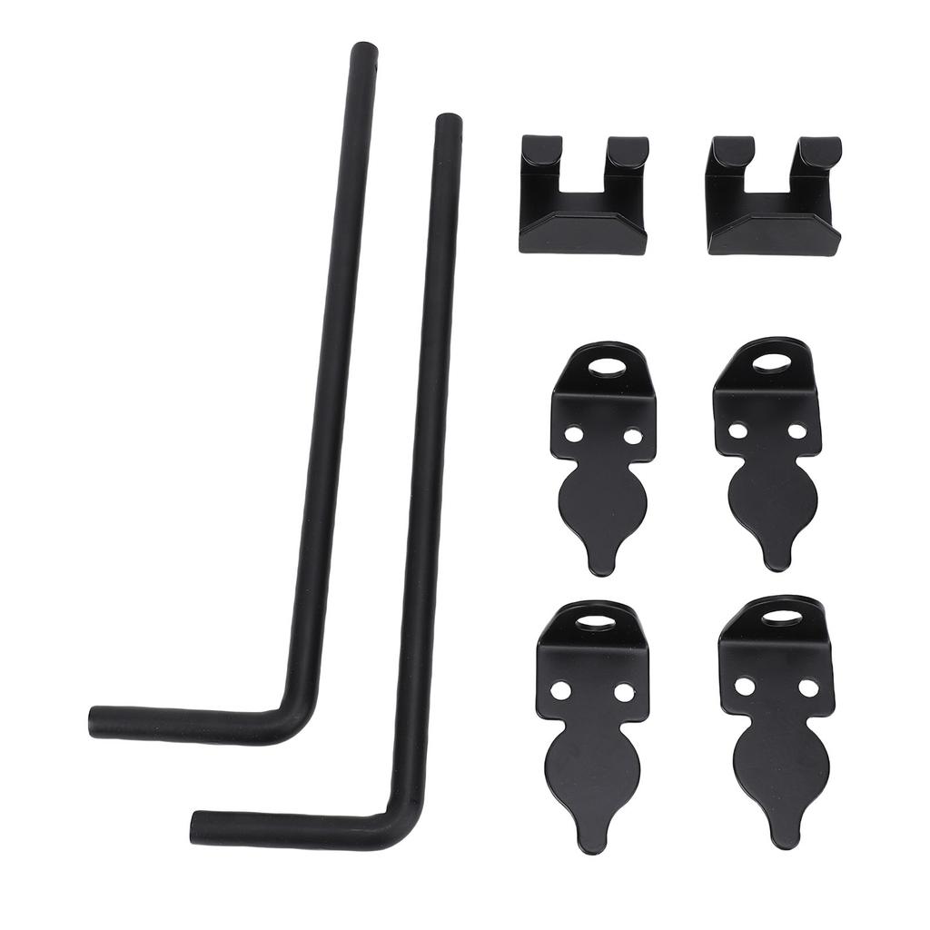 2Pcs Heavy Duty Cane Bolt Gate Drop Rod Efficient Locking Weather Proof Steel Gate Bolt Hardware for Wooden Fence