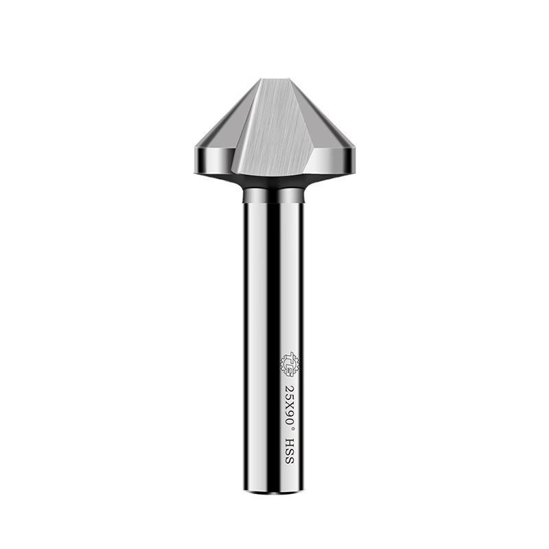 Tiangong 90° Cobalt Chamfer Knife - 3-Edge, Single-Edge Stainless Steel Reamer & Tapered Countersink Deburring Drill