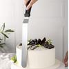 Icing Spatula Angled Stainless Steel Palette Knife Curved Offset Blade Professional Frost Cream Spatula for Cake Pastry Baking