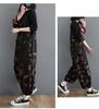 Mouhoukyo Denim Loose Floral Print Jeans Fits All Spring and Sizes Women's Overalls, Casual, Fit, Overalls, Autumn, M-2XL (Color shown, M)