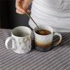 Ceramic Cup Japanese Couple Cup Afternoon Tea Ceramic Cup Wind Retro Water Cup Coarse Pottery Coffee Cup