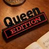 Queen 3D Sticker 2 Pieces Waterproof 3D Metal Auto Decals Queen Edition Design Car Metal Sticker For Trucks SUVs Motorcycle