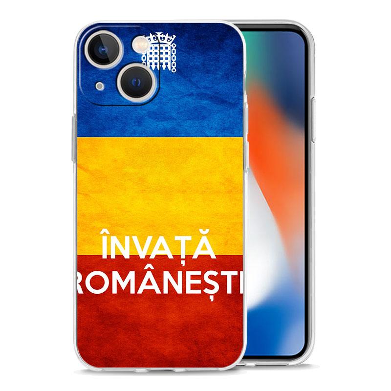 Phone Case For iPhone 17 Air Cases iPhone 16 15 12 13 14 Pro Max SE 7 8 Plus iPhone11 Clear Soft Cover Romania Flag